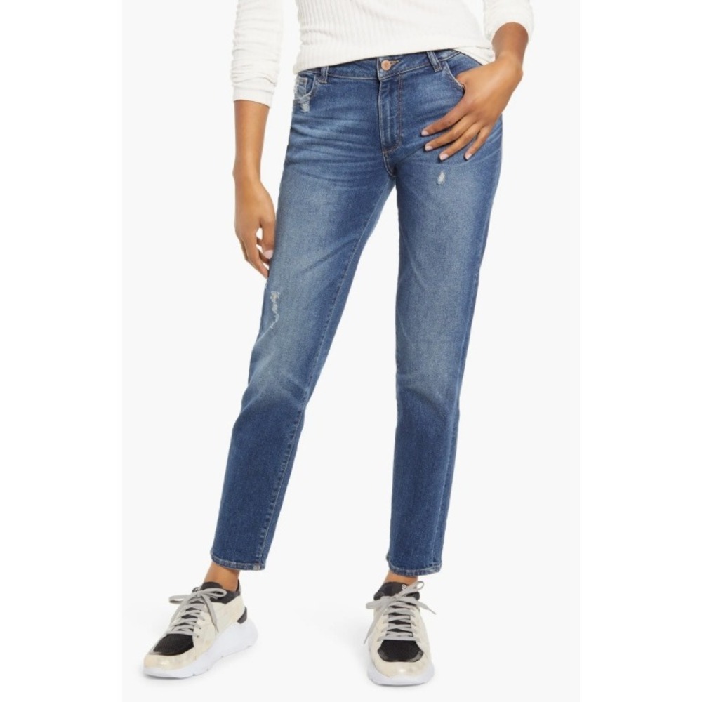 DL1961 Riley Boyfriend Jean In Adams Blue Women Size 27 Casual Everyday Straight